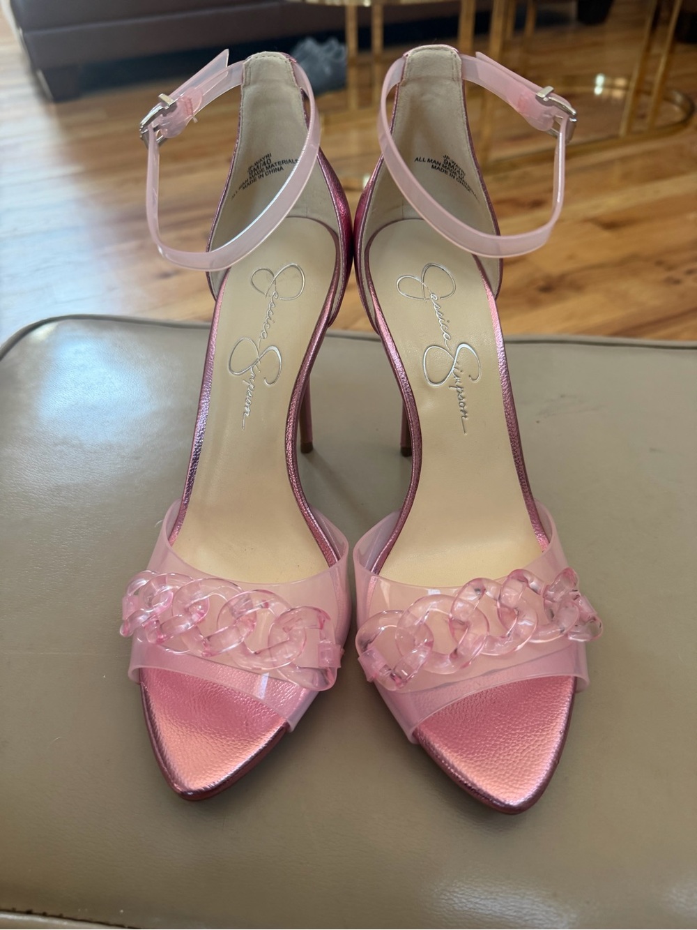 Jessica Simpson WAYRI Pink Metallic Pumps